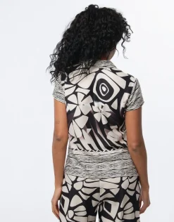 Outlet Chemisier beige chic Chemisiers & Blouses|Hauts