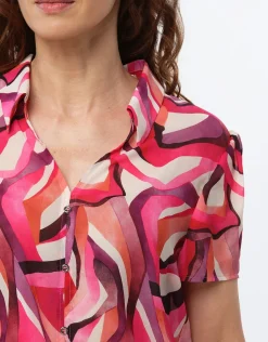 New Chemisier chic motif rose Chemisiers & Blouses|Hauts