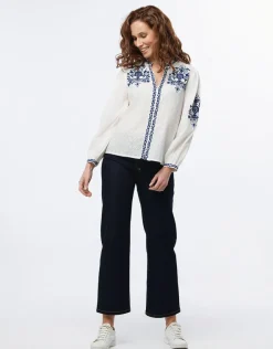 Outlet Chemisier coton écru Chemisiers & Blouses|Hauts