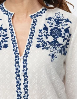 Outlet Chemisier coton écru Chemisiers & Blouses|Hauts