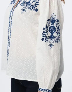Outlet Chemisier coton écru Chemisiers & Blouses|Hauts