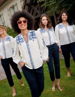 Outlet Chemisier coton écru Chemisiers & Blouses|Hauts