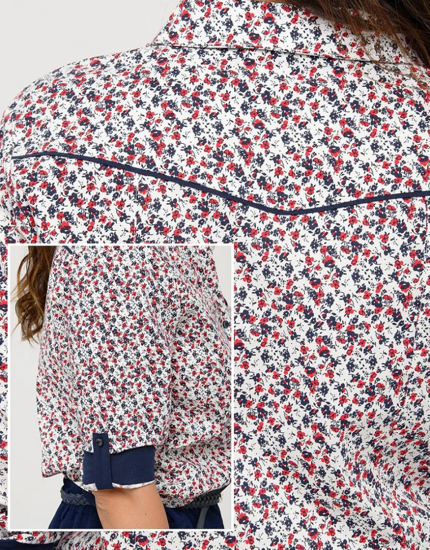 Best Chemisier coton fleuri Chemisiers & Blouses|Hauts
