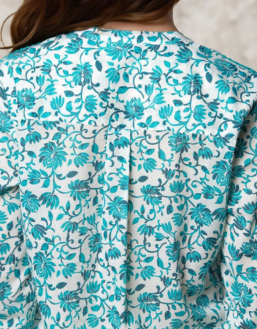 Outlet Chemisier coton motif Chemisiers & Blouses|Hauts
