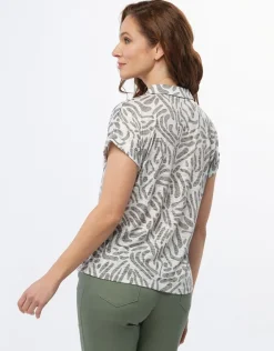 Best Chemisier écru imprimé Chemisiers & Blouses|Hauts