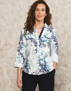 Online Chemisier fleuri coton Chemisiers & Blouses|Hauts