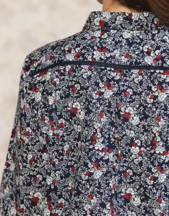Discount Chemisier fleuri coton Chemisiers & Blouses|Hauts