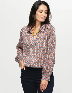 Clearance Chemisier fluide imprimé Chemisiers & Blouses|Hauts