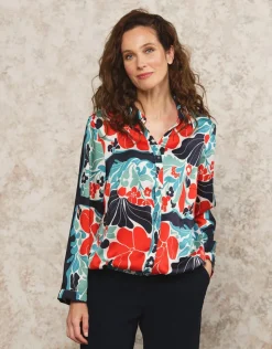 Discount Chemisier imprimé chic Chemisiers & Blouses|Hauts