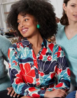 Discount Chemisier imprimé chic Chemisiers & Blouses|Hauts
