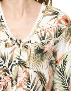 Sale Chemisier imprimé écru Chemisiers & Blouses|Hauts