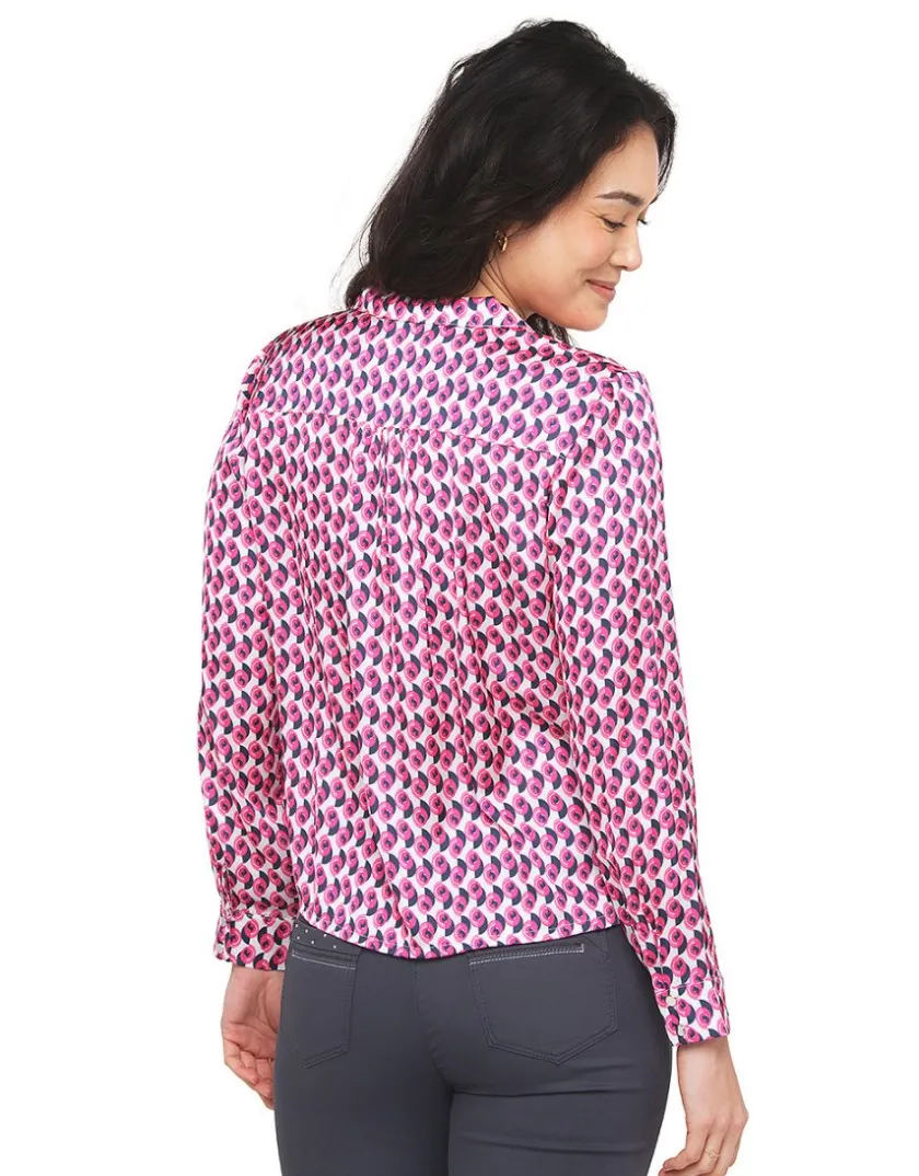 New Chemisier imprimé rose Chemisiers & Blouses|Hauts