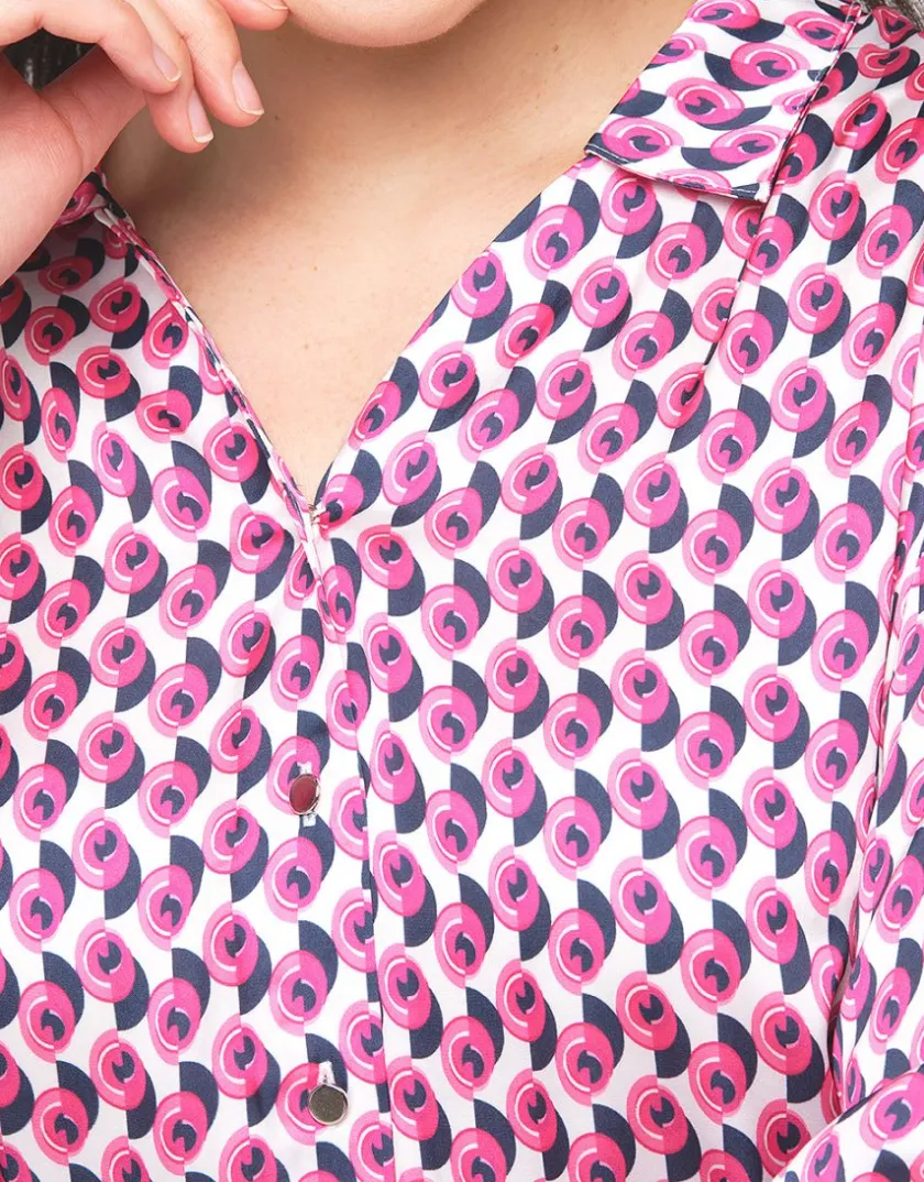 New Chemisier imprimé rose Chemisiers & Blouses|Hauts