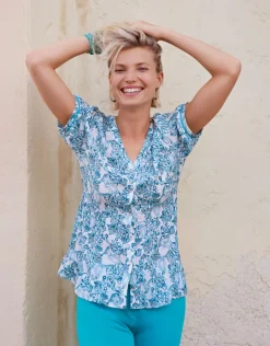 Best Chemisier imprimé vert Chemisiers & Blouses|Hauts