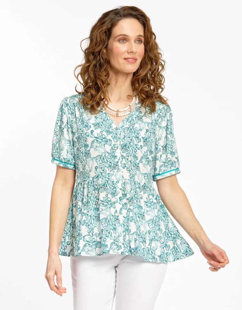 Best Chemisier imprimé vert Chemisiers & Blouses|Hauts