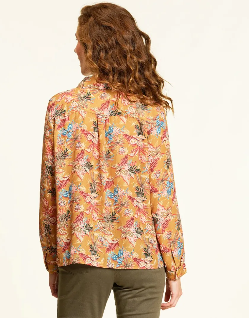 Clearance Chemisier ocre fluide Chemisiers & Blouses|Hauts