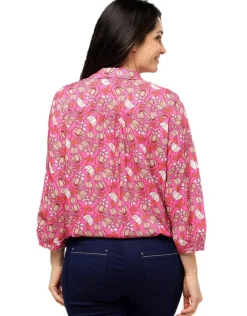 Hot Chemisier rose fleurie Chemisiers & Blouses|Hauts