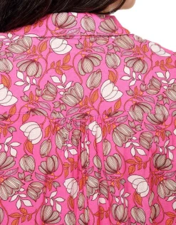 Hot Chemisier rose fleurie Chemisiers & Blouses|Hauts