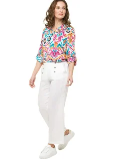 Sale Chemisier rose imprimé Chemisiers & Blouses|Hauts