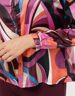 Online Chemisier rose satiné Chemisiers & Blouses|Hauts