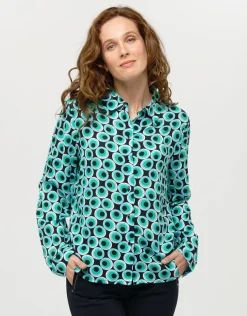 Best Chemisier vert noir pop Chemisiers & Blouses|Hauts
