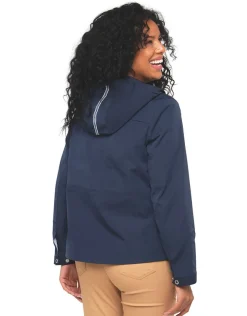 Discount Ciré court bleu marine Parkas|Parkas