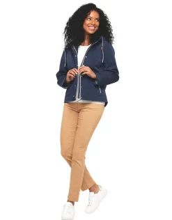 Discount Ciré court bleu marine Parkas|Parkas
