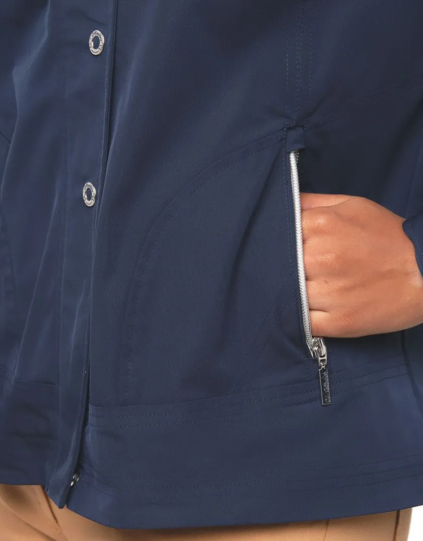Discount Ciré court bleu marine Parkas|Parkas