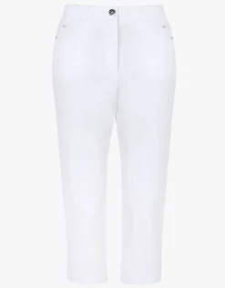 Online Corsaire blanc stretch Pantacourts|Pantalons