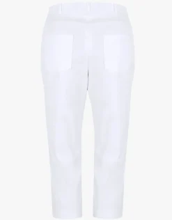 Online Corsaire blanc stretch Pantacourts|Pantalons
