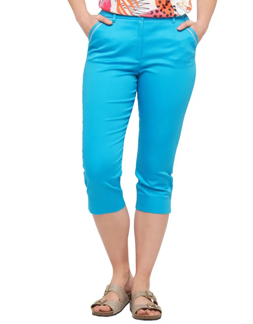 Hot Corsaire bleu ciel coton Pantacourts