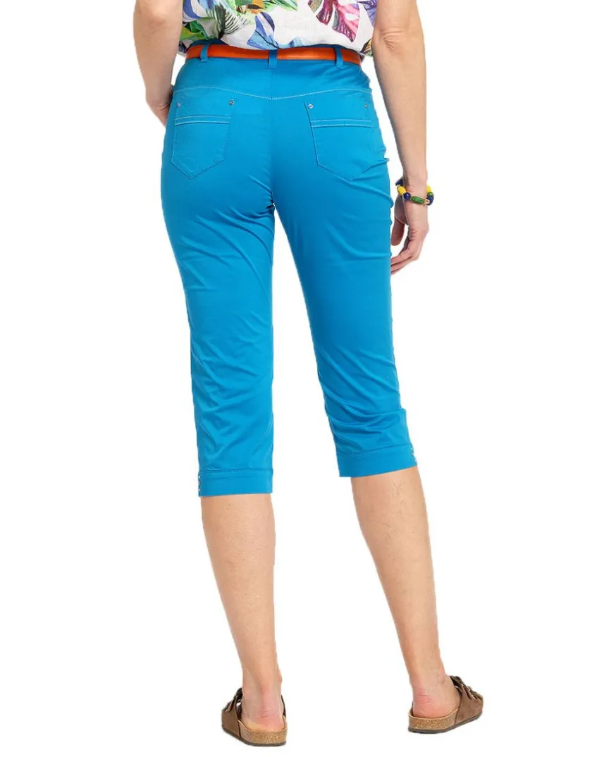 Online Corsaire bleu turquoise Pantacourts