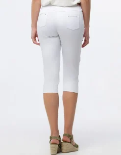Fashion Corsaire coton blanc Pantacourts|Pantalons