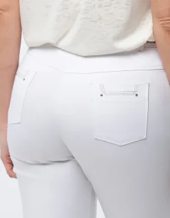 Fashion Corsaire coton blanc Pantacourts|Pantalons