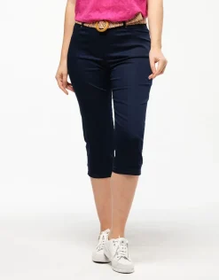 Hot Corsaire coton bleu Pantacourts|Pantalons