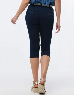 Online Corsaire coton marine Pantacourts|Pantalons