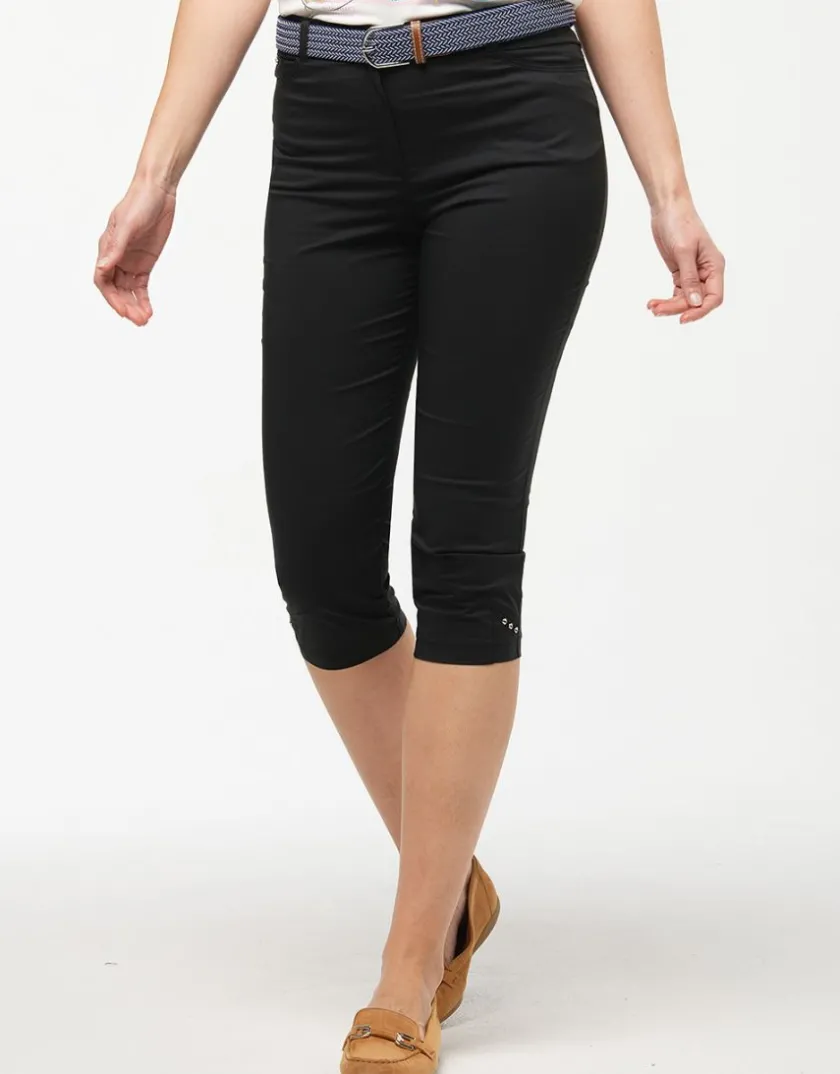 Hot Corsaire coton noir Pantacourts