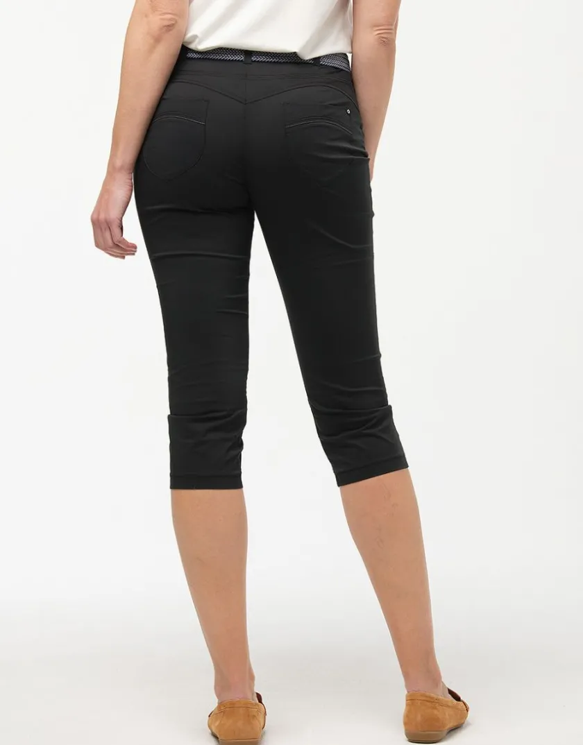 Hot Corsaire coton noir Pantacourts