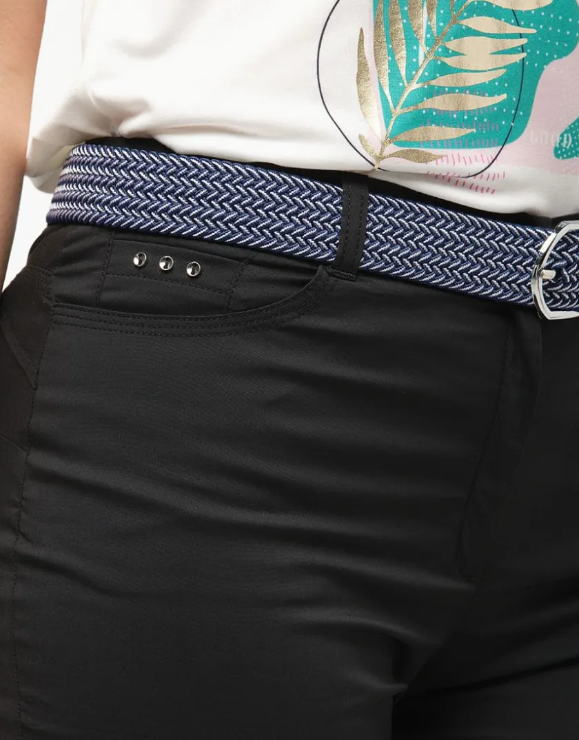 Hot Corsaire coton noir Pantacourts