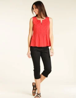 Discount Corsaire coton noir Pantacourts