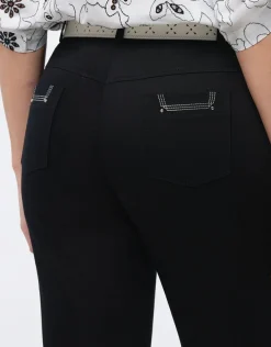 Best Corsaire coton noir Pantacourts|Pantalons