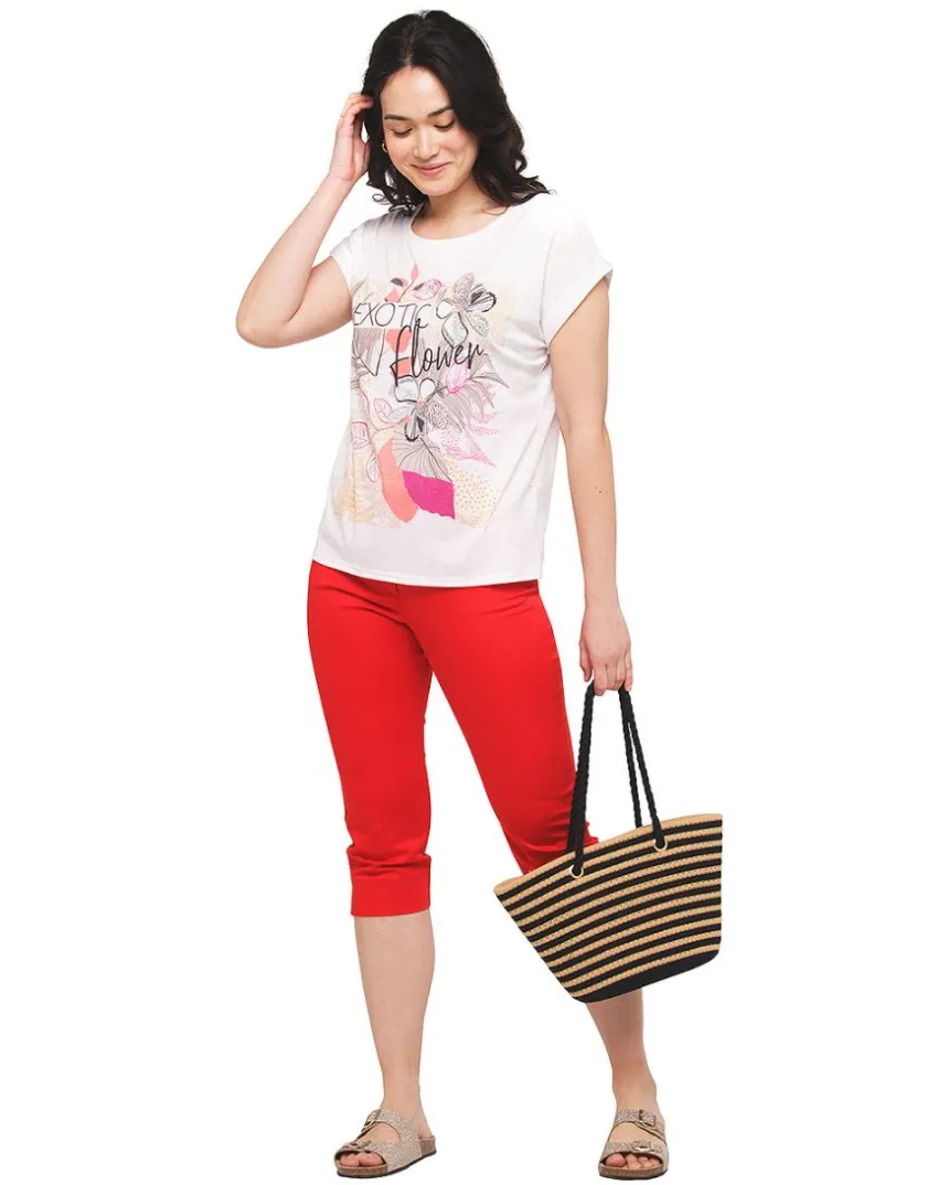 Hot Corsaire coton rouge Pantacourts