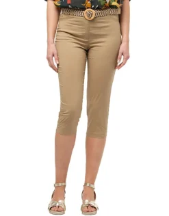 Discount Corsaire coton taupe Pantacourts|Pantalons