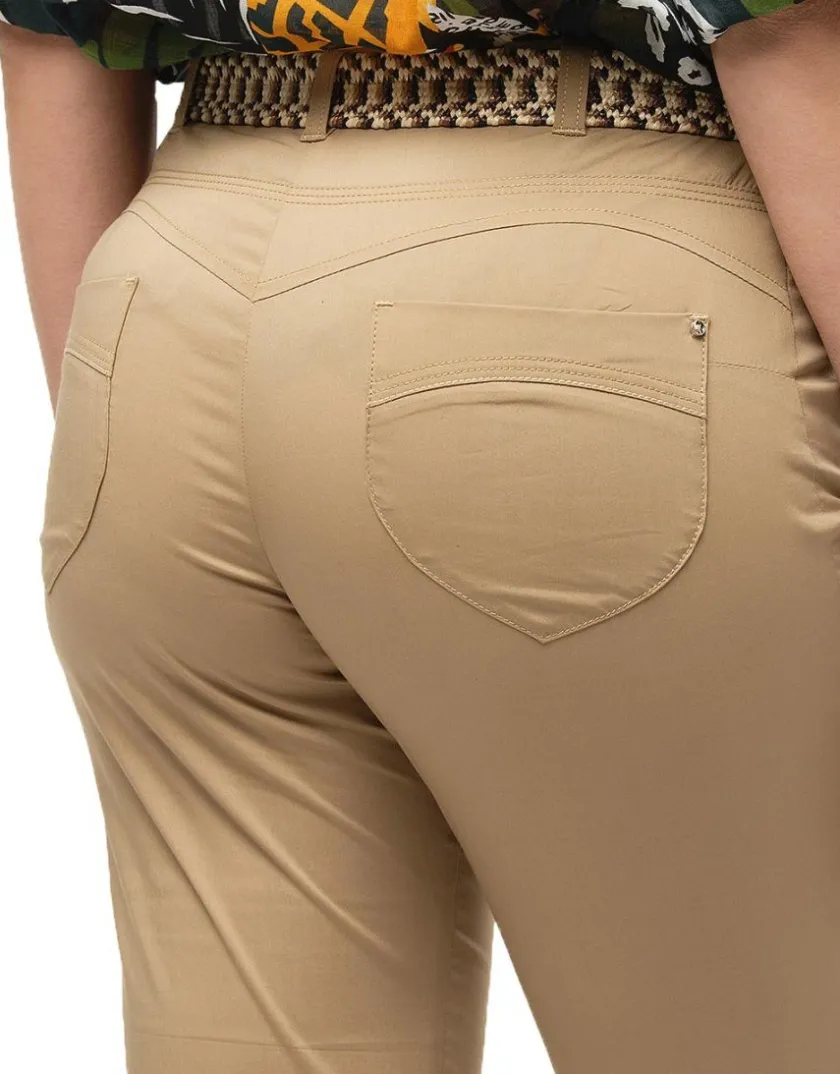 Discount Corsaire coton taupe Pantacourts|Pantalons