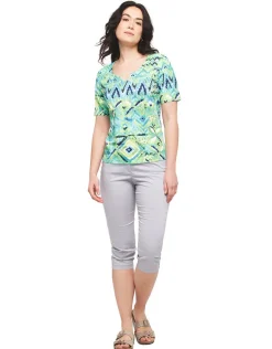 Discount Corsaire gris stretch Pantacourts
