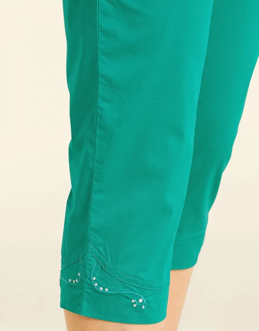 Sale Corsaire léger vert Pantacourts
