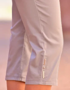 Outlet Corsaire stretch gris Pantacourts|Pantalons
