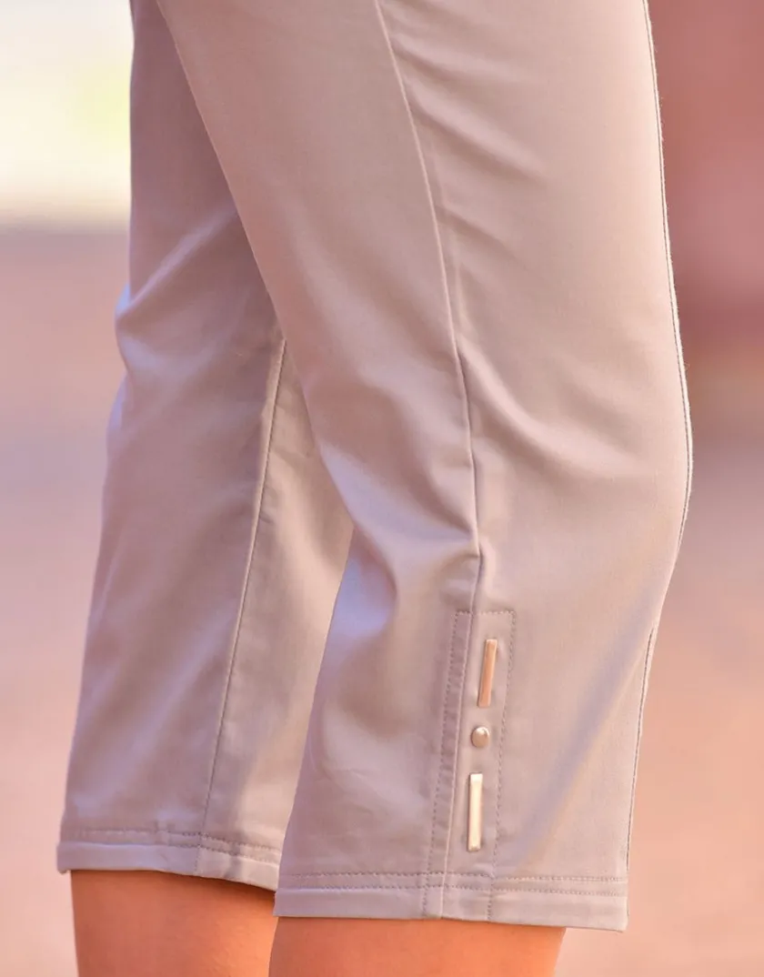 Outlet Corsaire stretch gris Pantacourts|Pantalons