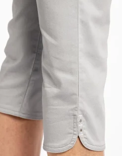 Clearance Corsaire stretch gris Pantalons|Pantacourts