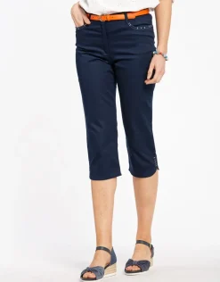 Clearance Corsaire stretch marine Pantacourts